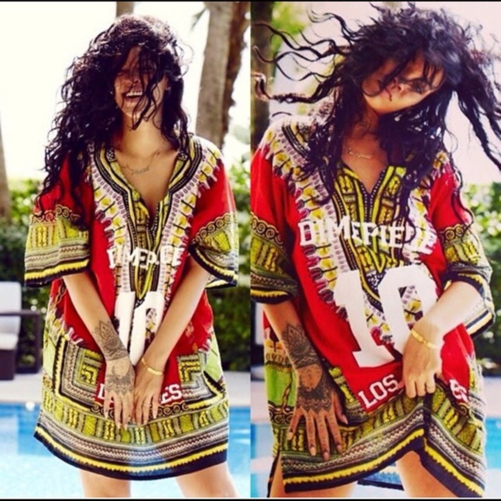 Dimepiece Dashiki Jersey as seen on Rihanna